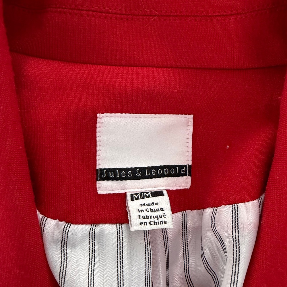Jules & Leopold Vibrant Red Blazer - Picture 3 of 3